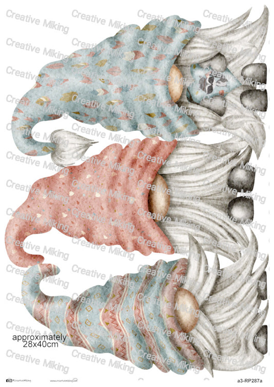 Gnomes Decoupage Paper | RP287a